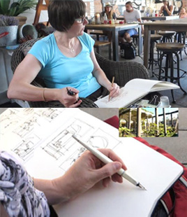 Sketching Kit in Action: My Support Board - Liz Steel : Liz Steel
