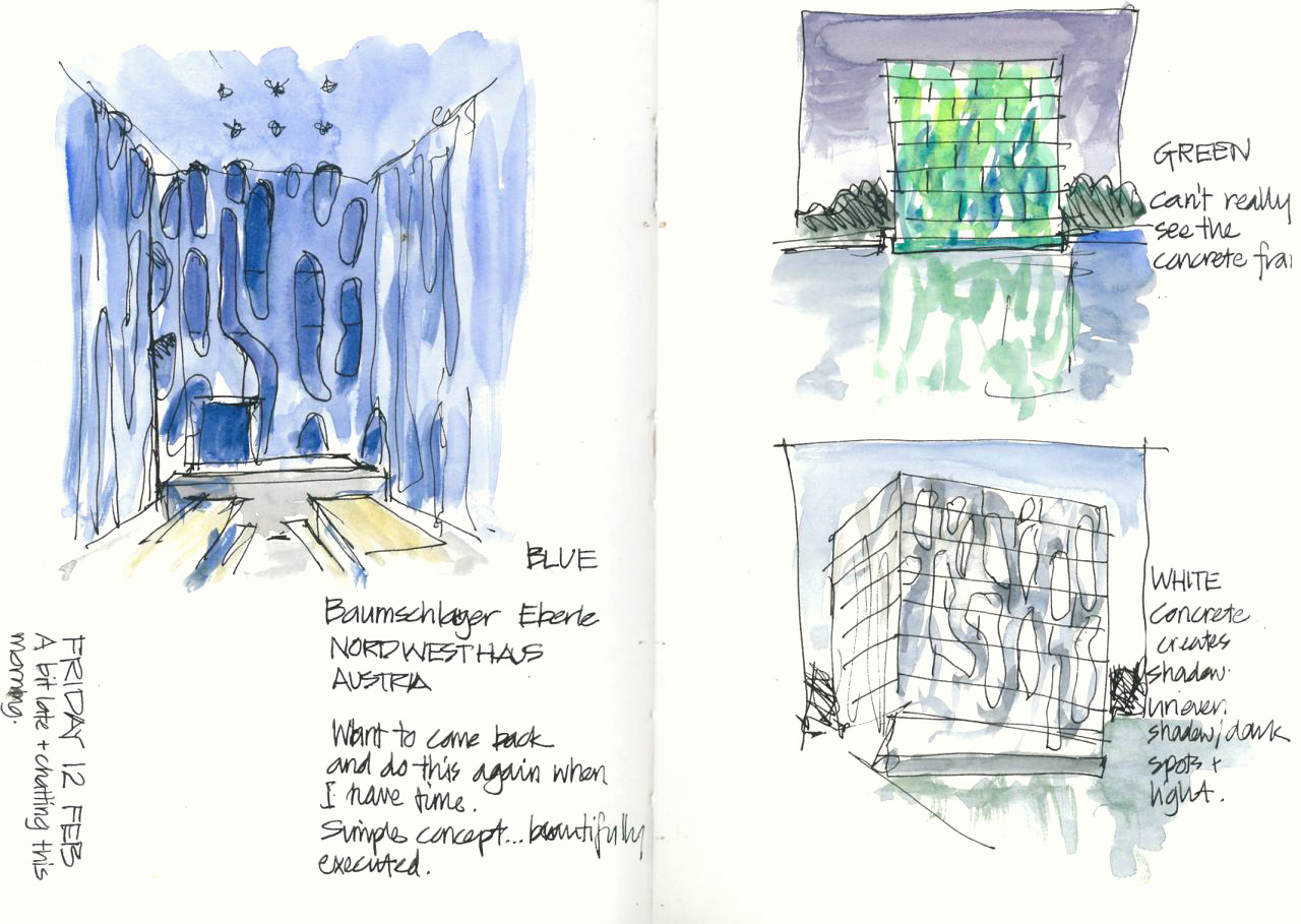 Architects Sketchbooks - Liz Steel : Liz Steel