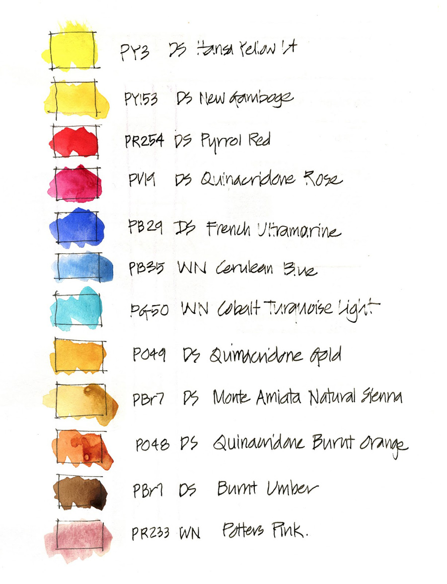 Foundations2022: Six-colour palette mixing - Liz Steel : Liz Steel