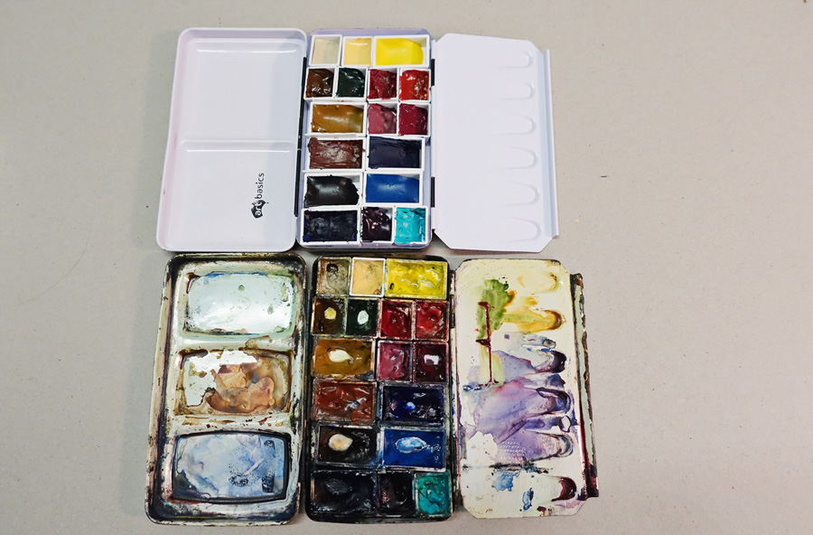 Jane Blundell Artist: The Portable Painter palette - up close and personal