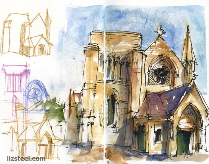 Sketch of The Art of Urban Sketching - Liz Steel : Liz Steel