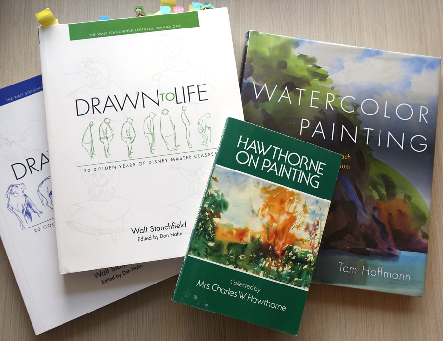 LOT 3 Books Watercolor BASICS, WORKBOOK, EXPLORING Art Instruction BOOK