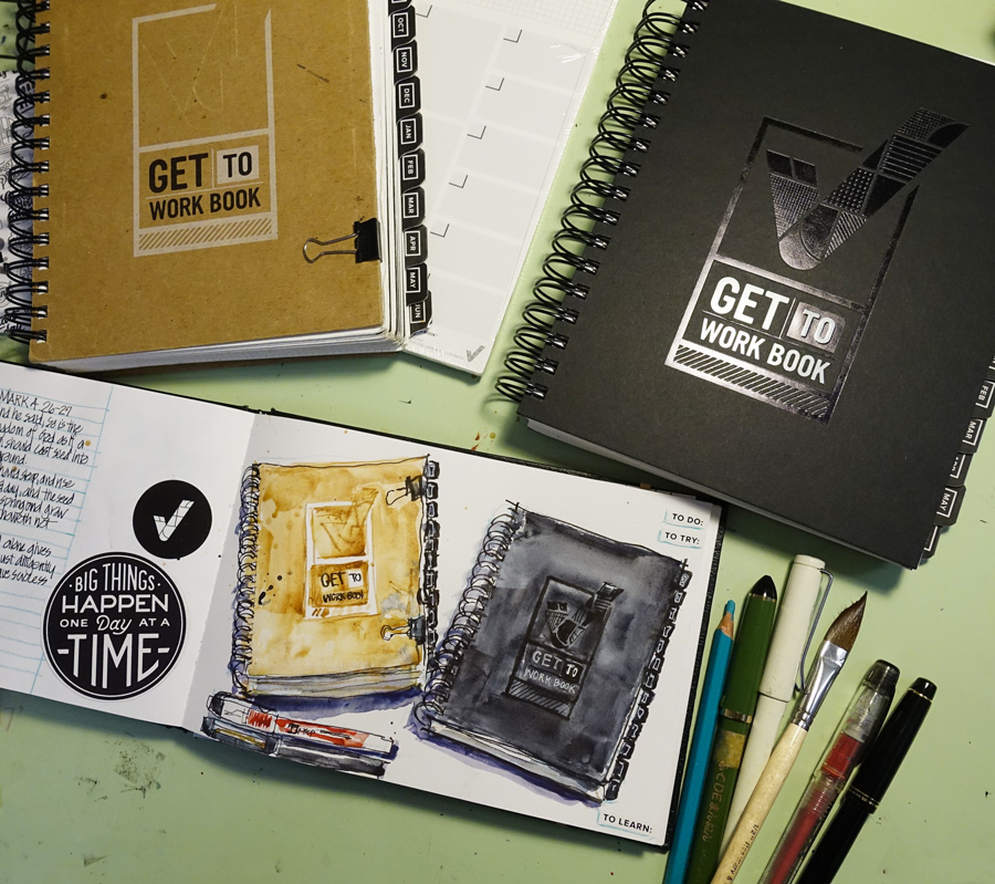 How To: Scrapbook Style Reading Goals Spread in a Square Notebook