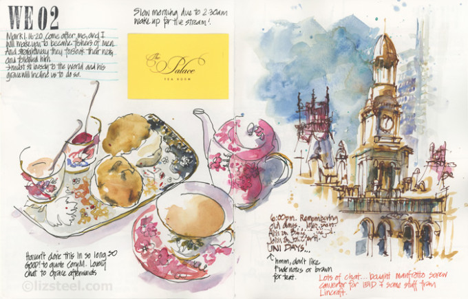 Some Favourite Sketchbook Pages And Layouts Liz Steel Liz Steel