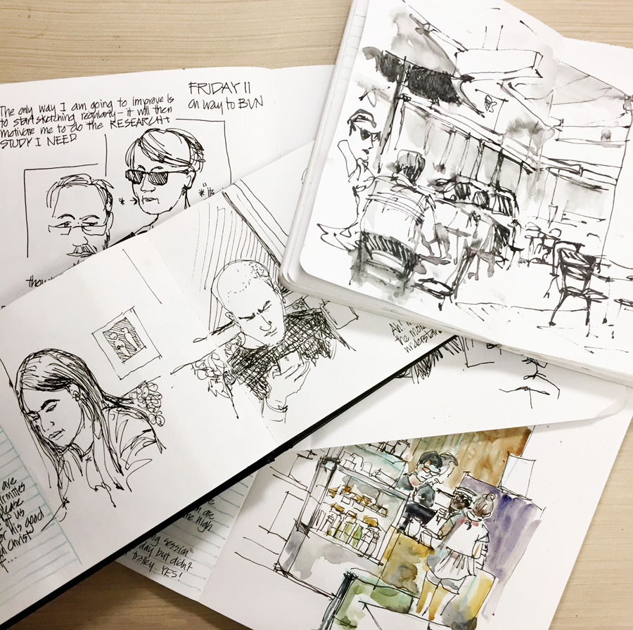 Key Inspirational Sketchbook Pages.