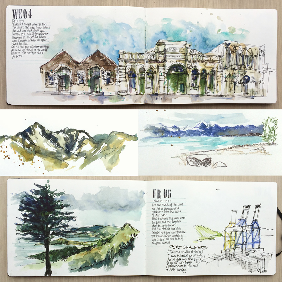 My travel sketching kit and workshop stuff - Liz Steel : Liz Steel