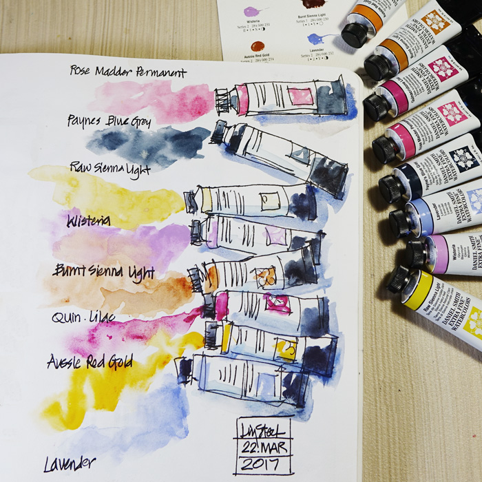 Daniel Smith Watercolor Pigment Chart