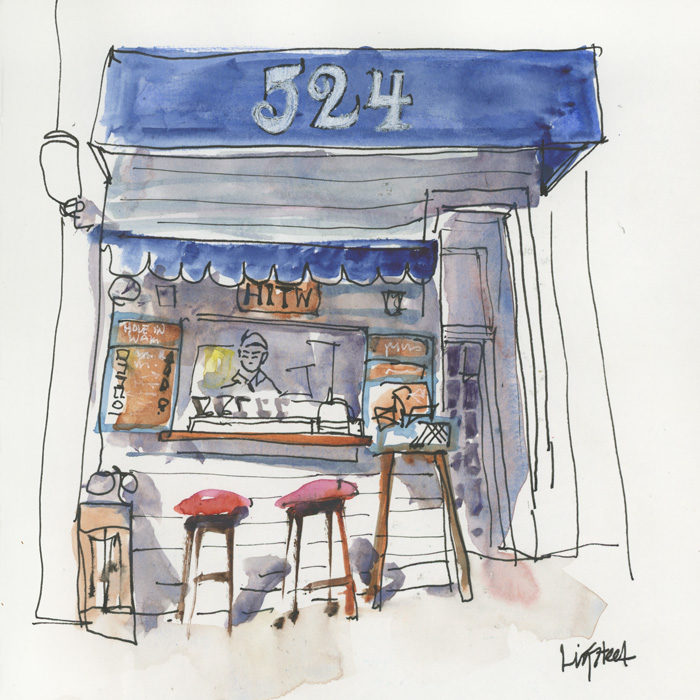 CA-TX Trip: Hole in the wall coffee shop - Liz Steel : Liz Steel