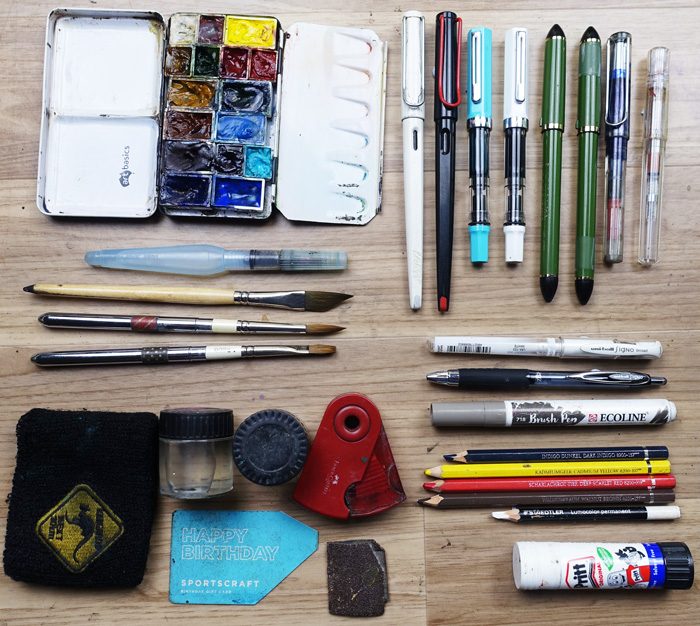 My Urban Sketching Kit 2018