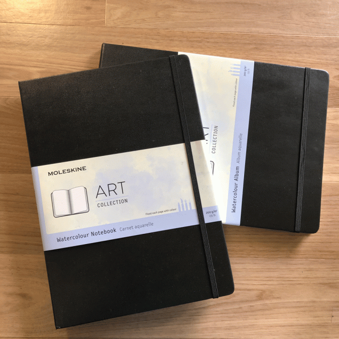 Moleskine Watercolour Book: New (blue) label, better paper - Liz