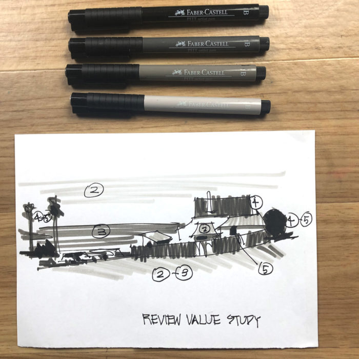 Using grey markers for value studies - Liz Steel : Liz Steel