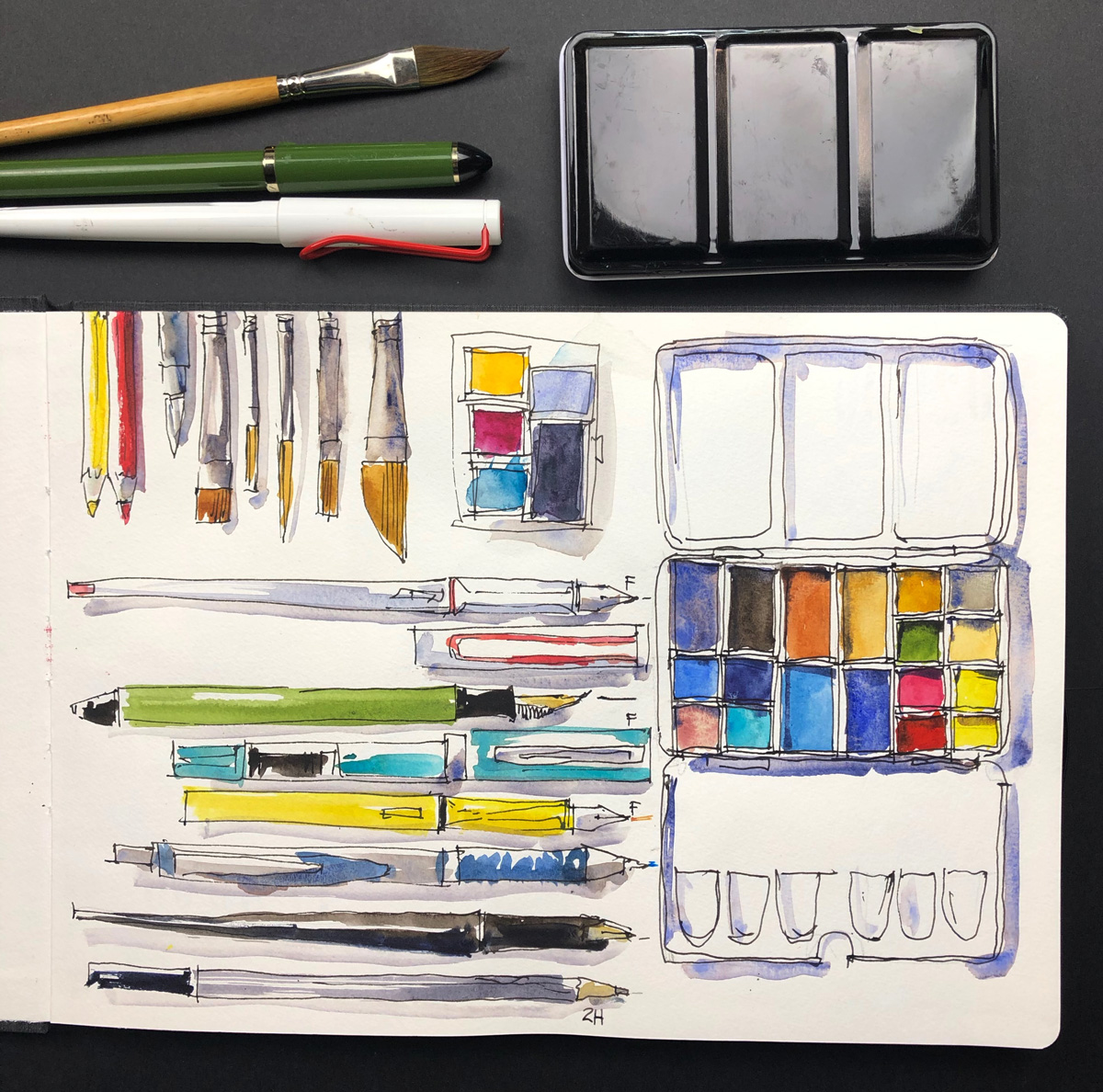 Has lockdown changed my urban sketching kit? - Liz Steel : Liz Steel