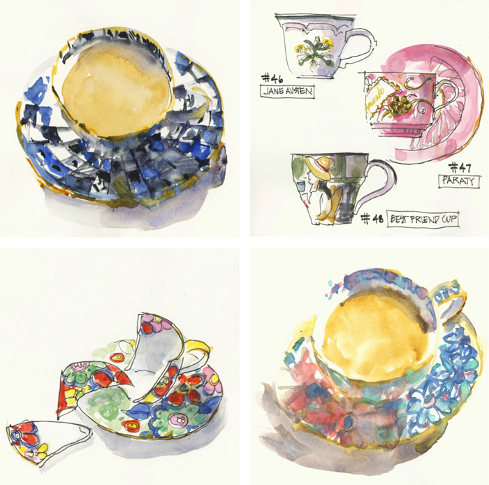 Steel discount tea cups