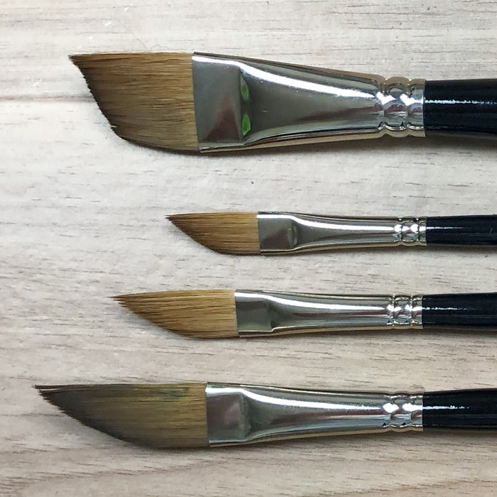 Acrylic Paint Brushes (Set of 12) - Mounteen  Acrylic paint brushes, Paint  brushes, Acrylic