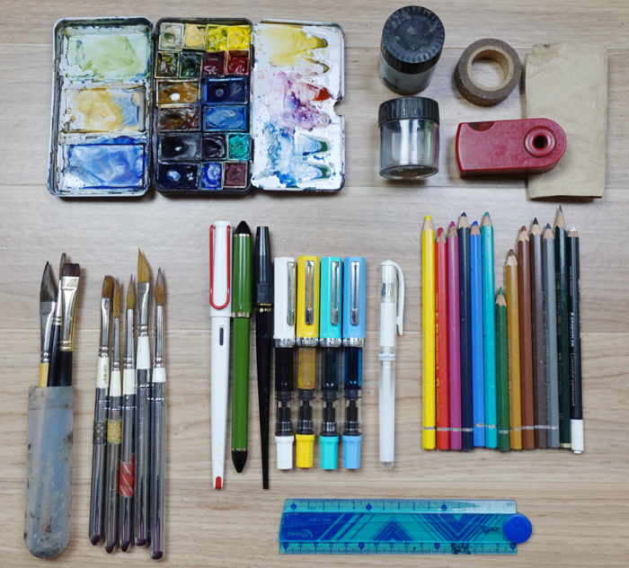 Current Sketching Kit - March 2021 - Liz Steel : Liz Steel