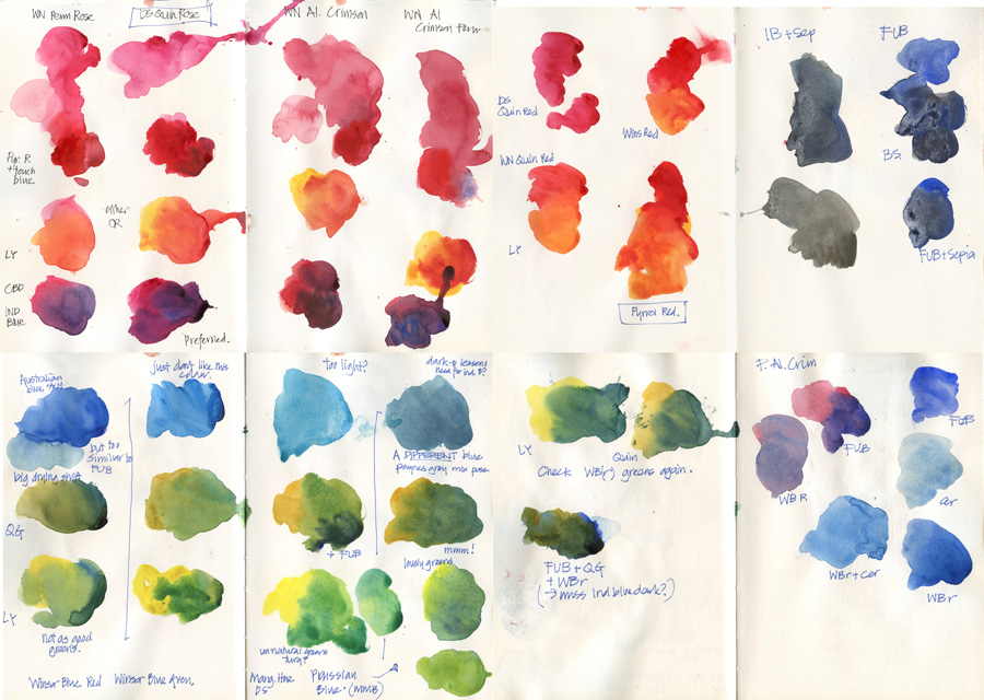 My basic 12 colour palette (used in my Watercolour course) - Liz Steel :  Liz Steel