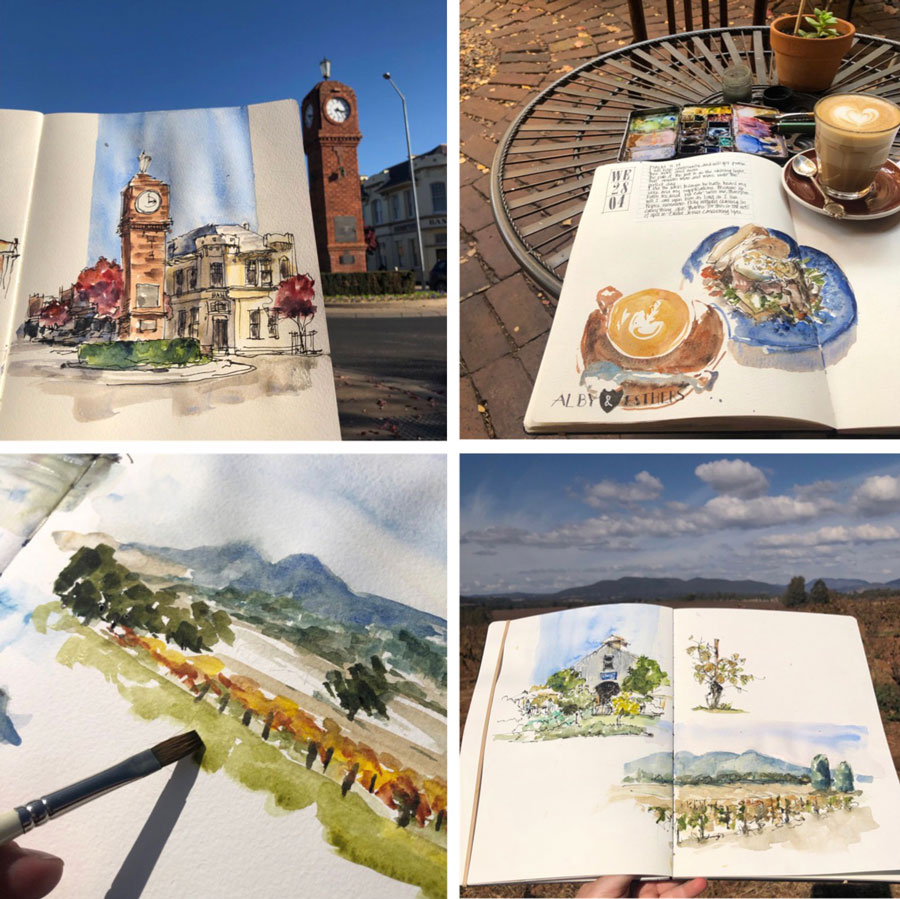 Fueled by Clouds & Coffee: Sketchbook Review: Stillman & Birn Square Format  Softcover