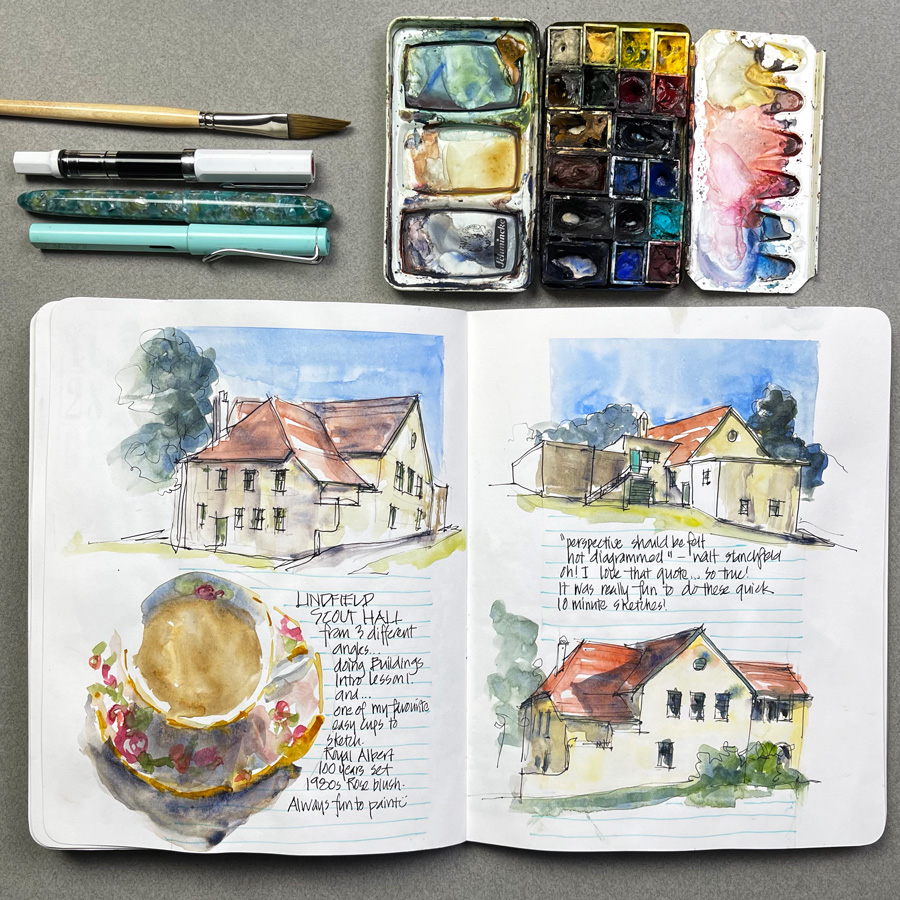 Sketchbooks for Ink and (light) wash - Liz Steel : Liz Steel