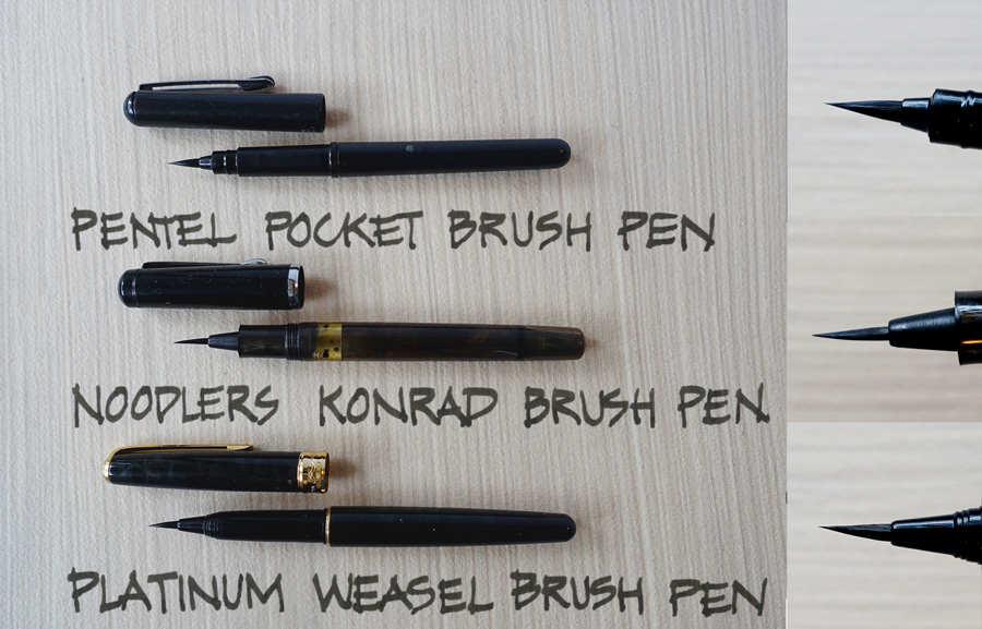 Fountain Brush Pens: Brush Pens That Take Fountain Pen Ink