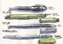 Fountain Pen Sketching Part 7: Pens with variable lines 2 - Liz Steel ...