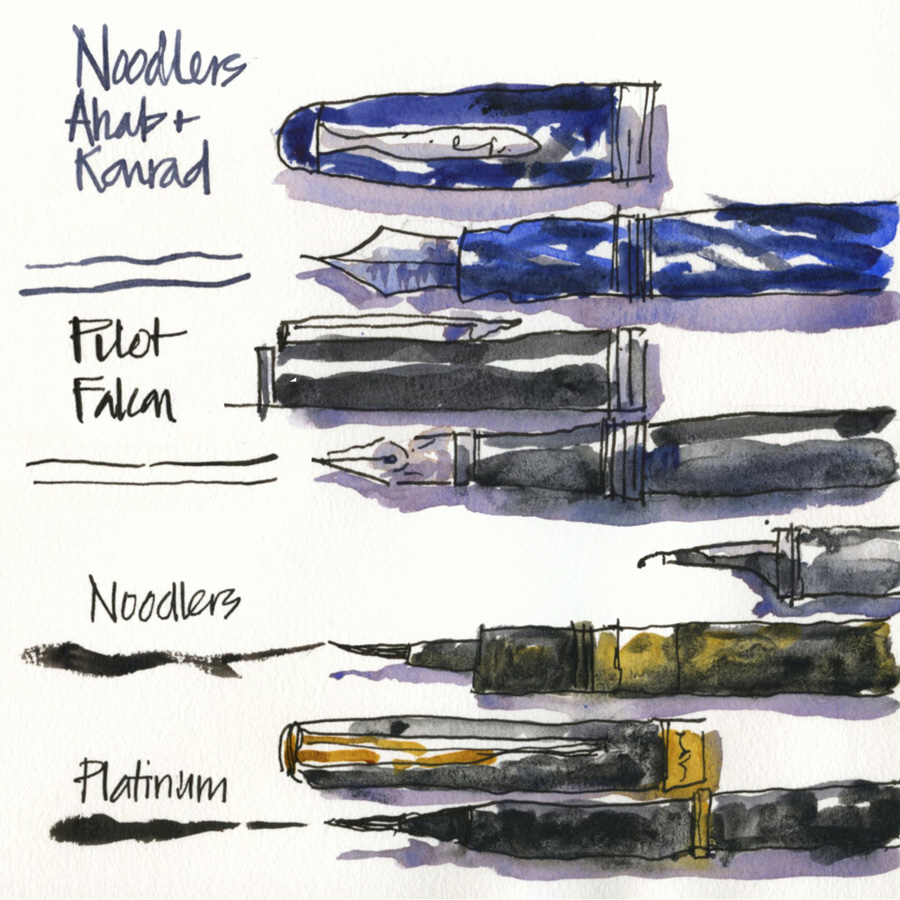 Fountain Pen Sketching Part 6: Pens with variable lines 1 - Liz Steel : Liz  Steel