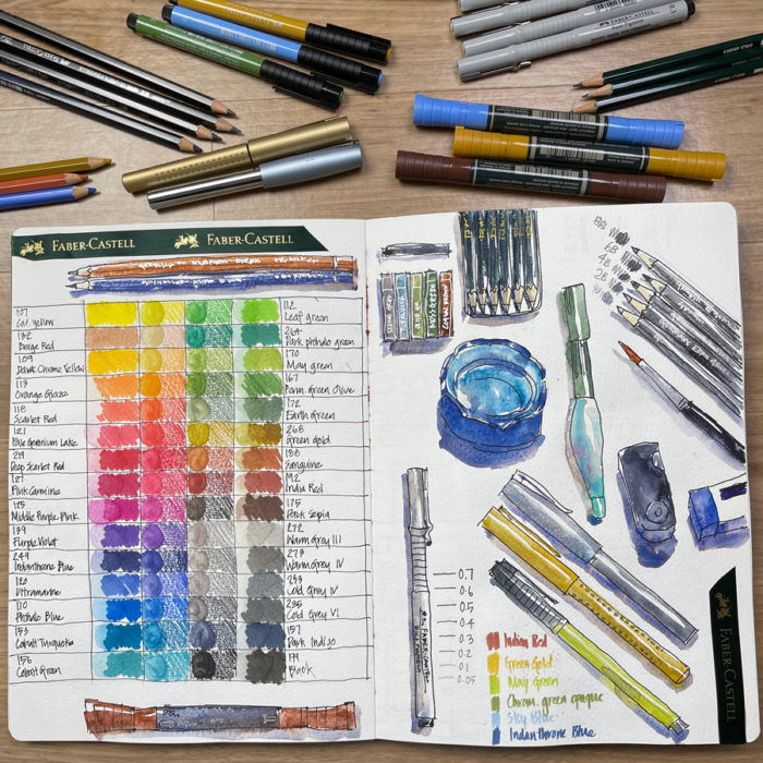 Faber Castell products including watercolour markers - Liz Steel : Liz Steel