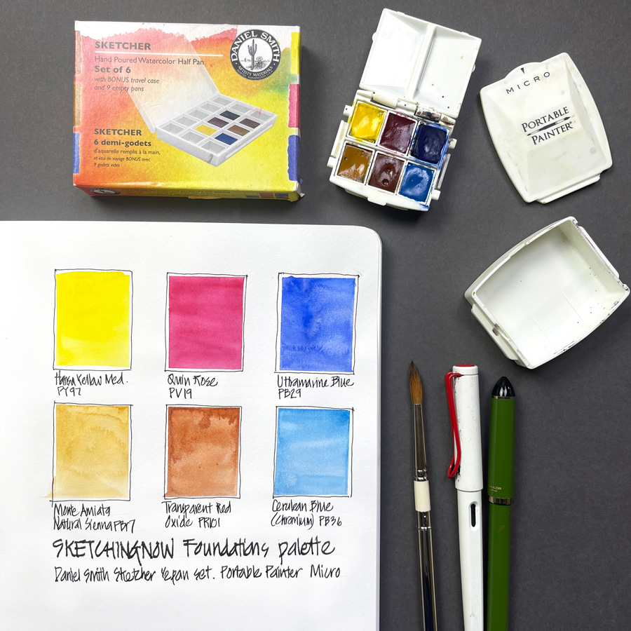 Micro Portable Painter Watercolor Palette with Extra Pans - Travel | Feather-Weight | Simplify Your Life