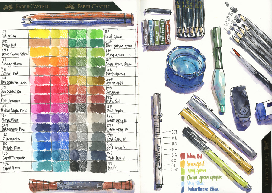 Faber Castell products including watercolour markers - Liz Steel