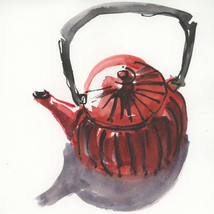 Teapot sketches from the middle of a workday - Liz Steel : Liz Steel