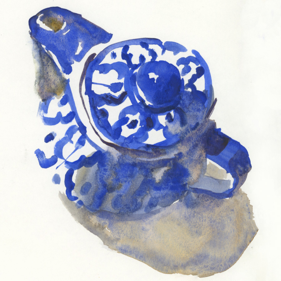 A new favourite teapot (to sketch) - Liz Steel : Liz Steel