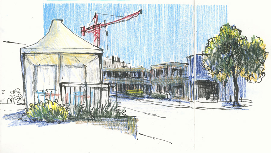 Sketching with colour pencils - Urban Sketchers
