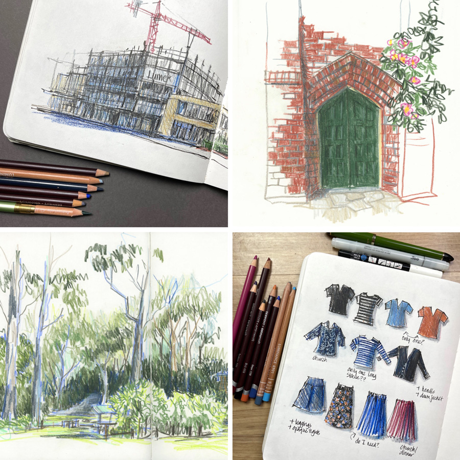Moleskine Coloring Kit w/ Sketchbook & Watercolor Pencils