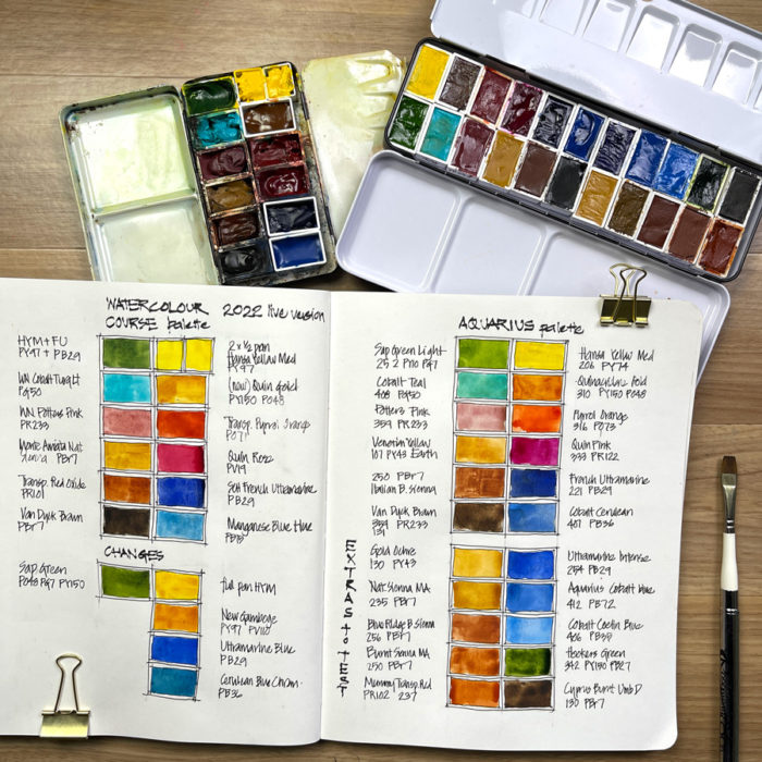 New watercolour palettes - Liz Steel : Liz Steel