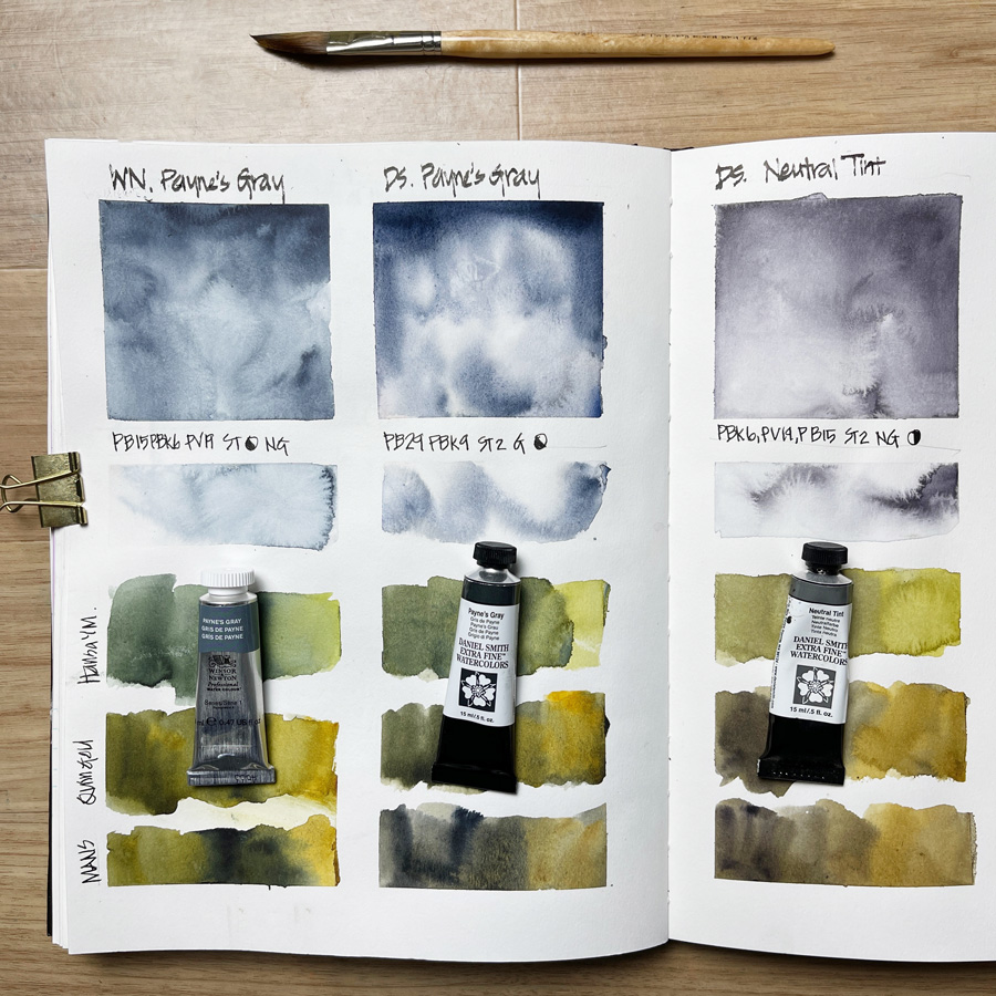 White Nights watercolours: Colour Chart - Liz Steel : Liz Steel