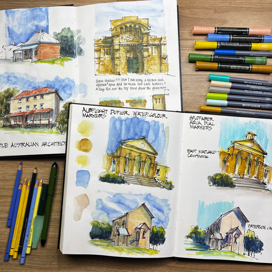 My project for course: Expressive Architectural Sketching with Colored  Markers