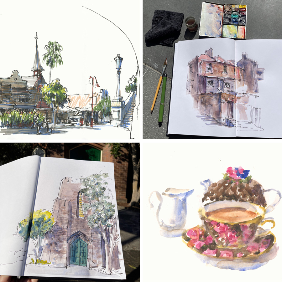 Sketch of The Art of Urban Sketching - Liz Steel : Liz Steel