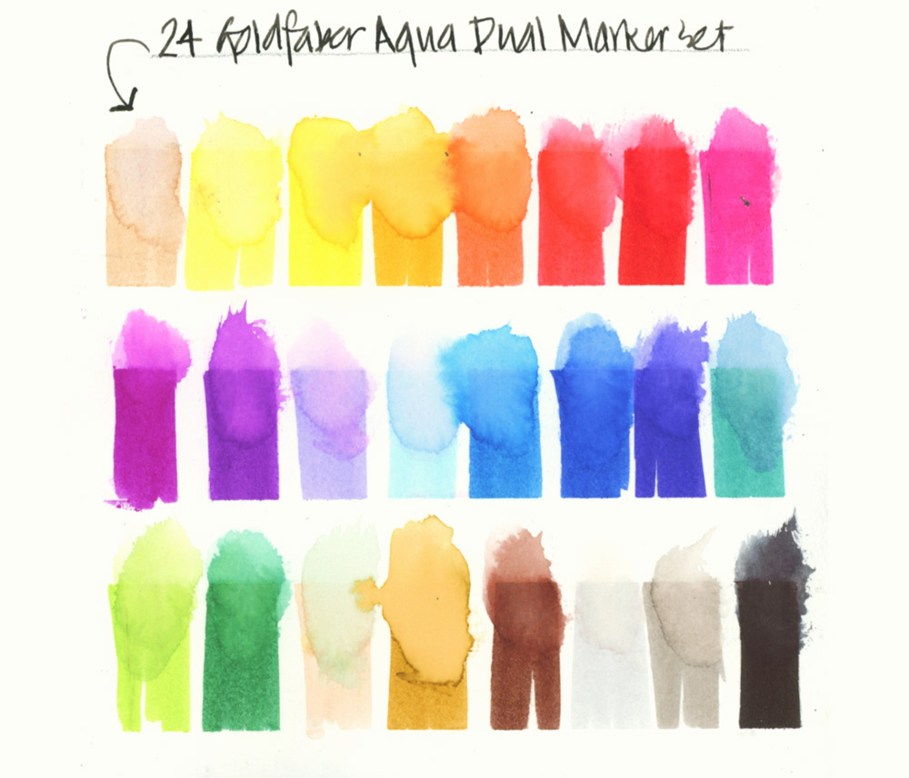 Faber-Castell Goldfaber Aqua Dual Markers- 24 Count Art Set, (Double-Ended  Marker) 