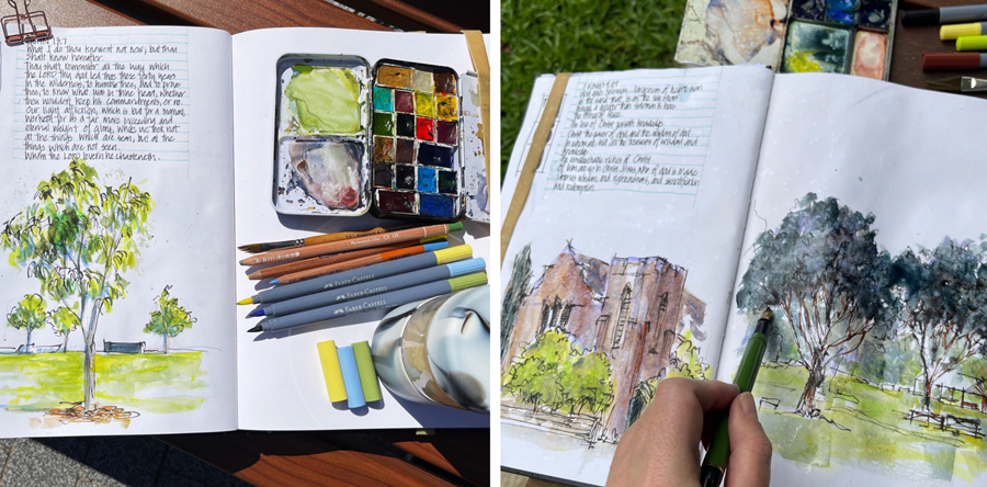 Sketchbook Spread & Domestika Review – What are my favourite