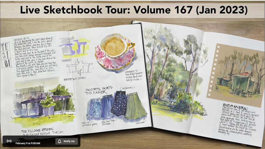 Sketchbook: Nothern Lights Watercolor Sketch Book for Girls, Kids