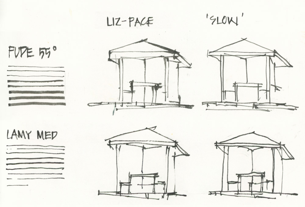 Expressive Lines with different pens - Liz Steel : Liz Steel