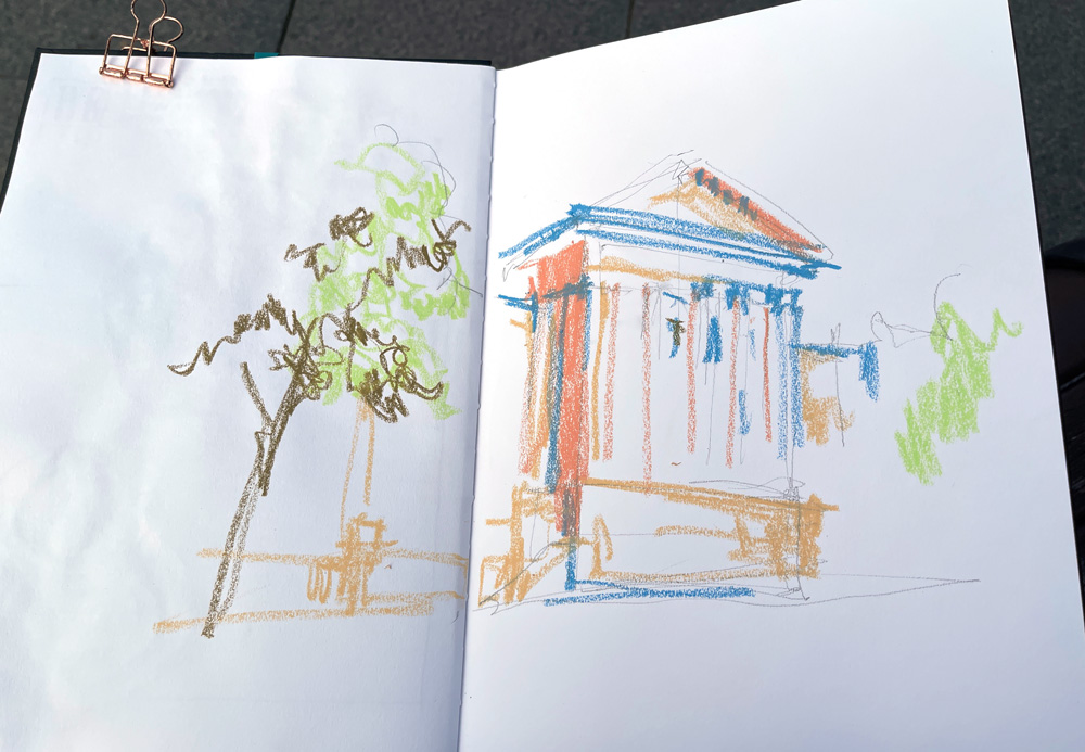 Sketchbook Design Top Tips: Placement and White Space - Liz Steel