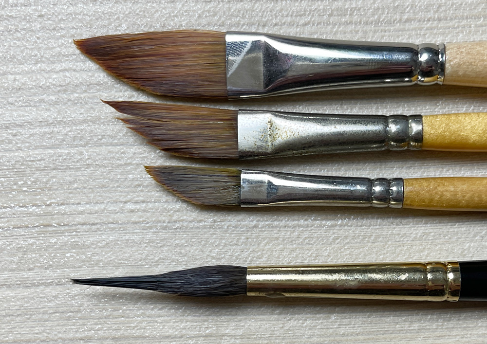 Princeton Umbria Synthetic Blend Acrylic & Gouache Dagger Brush - 2
