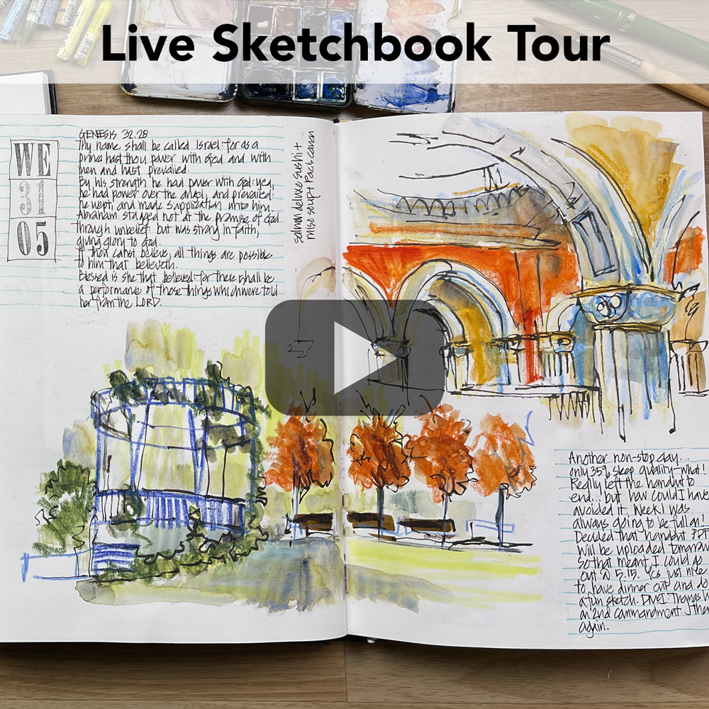 12 day challenge: Filling a small sketchbook - Liz Steel : Liz Steel