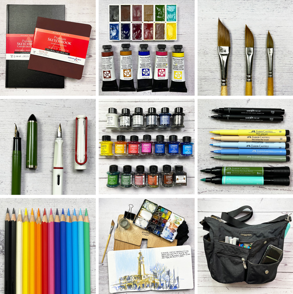 Finding the Right Pen Case for Urban sketching and Plein Air