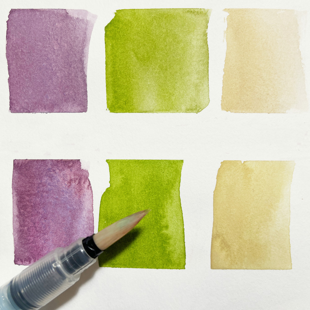 Using a water brush - Liz Steel : Liz Steel